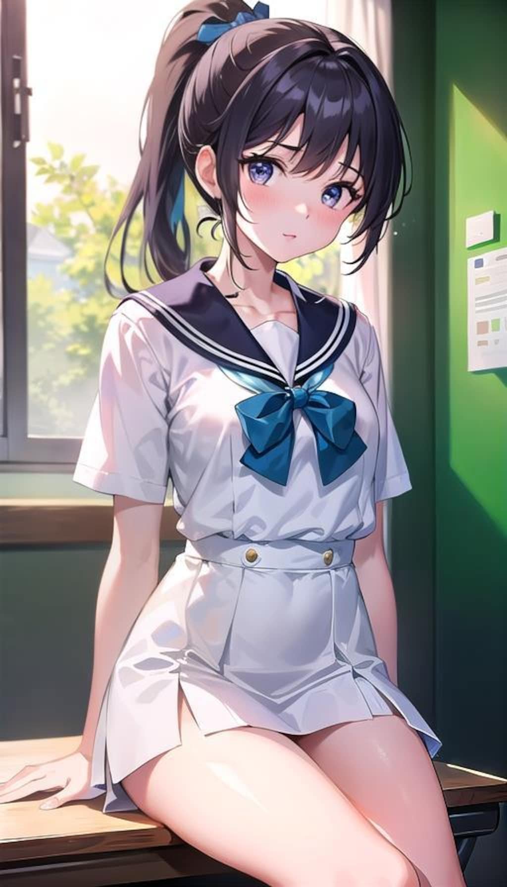 ポニーテール女子高生