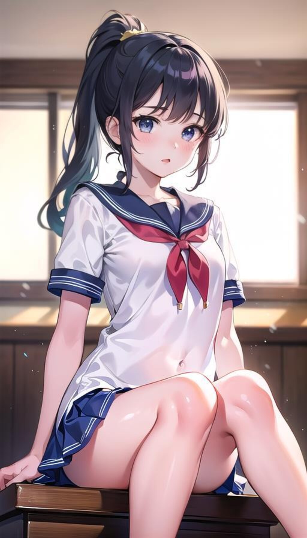 ポニーテール女子高生