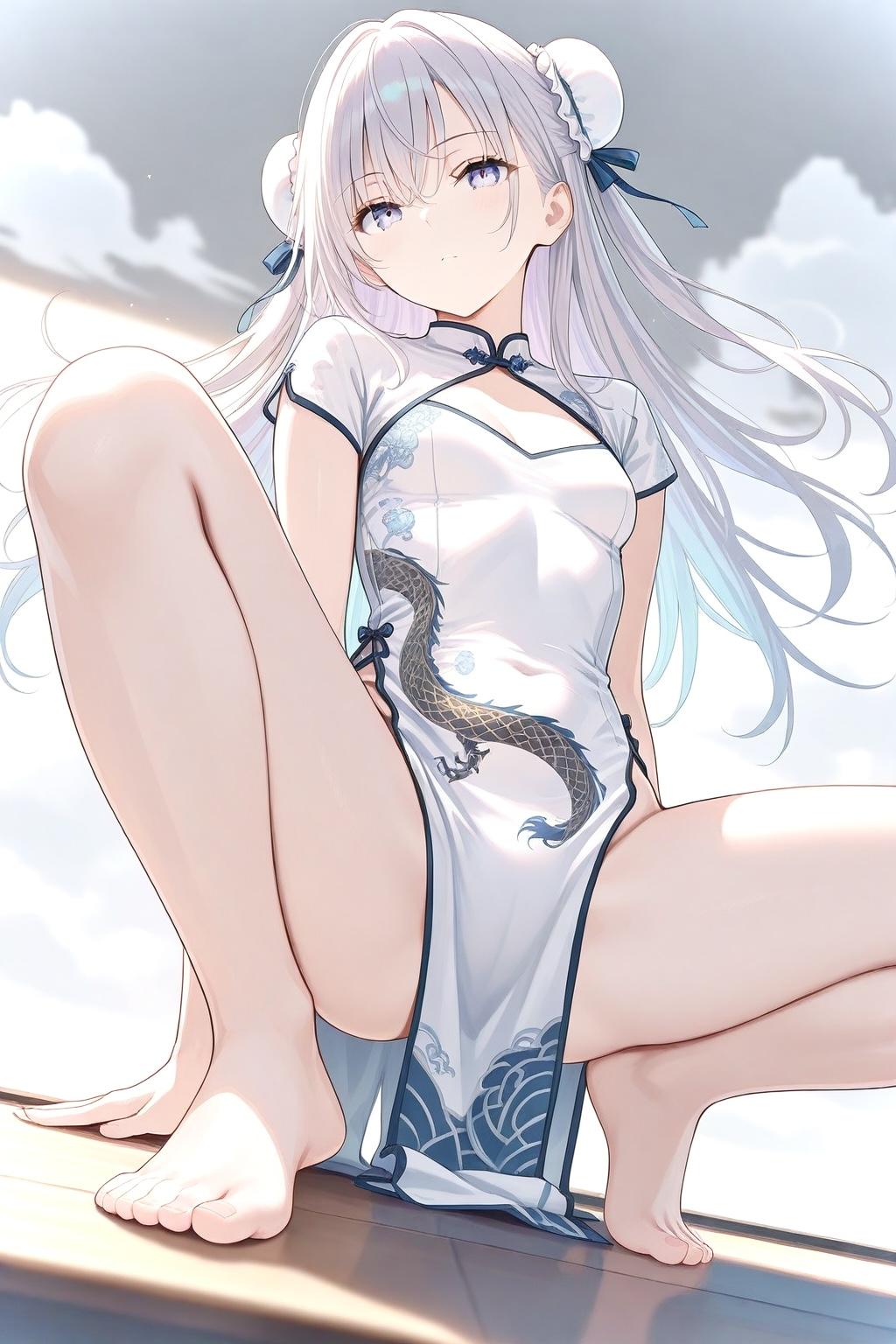 穿中国衣服的女孩