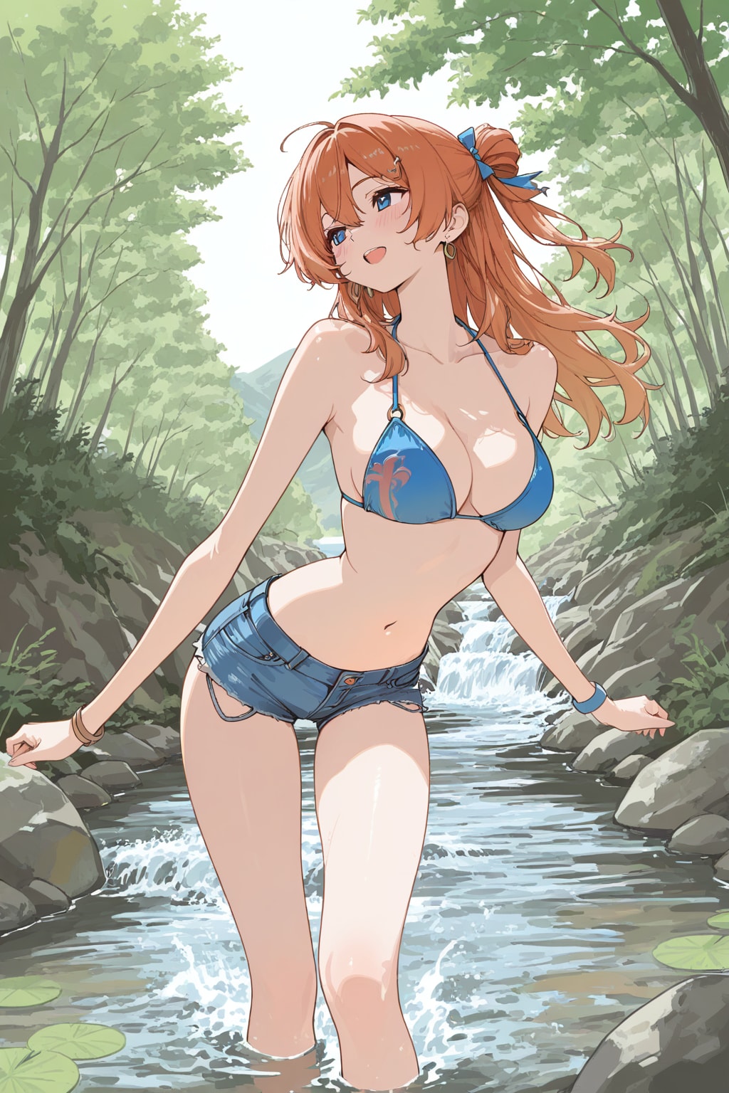 川遊び