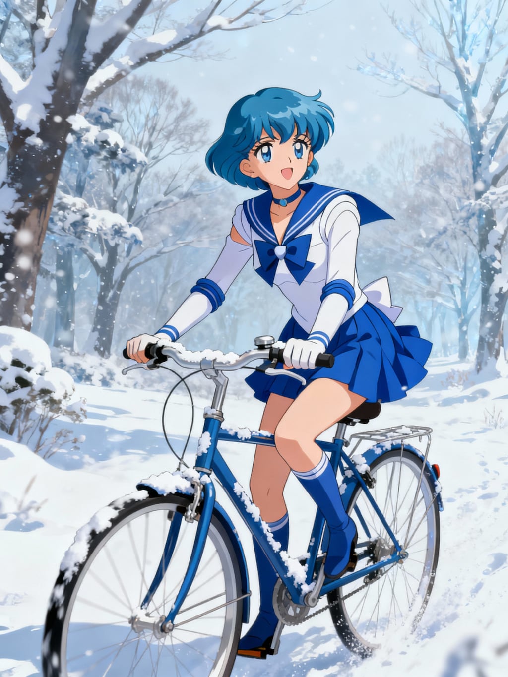 自転車に乗るセー〇ー戦士_Seedream