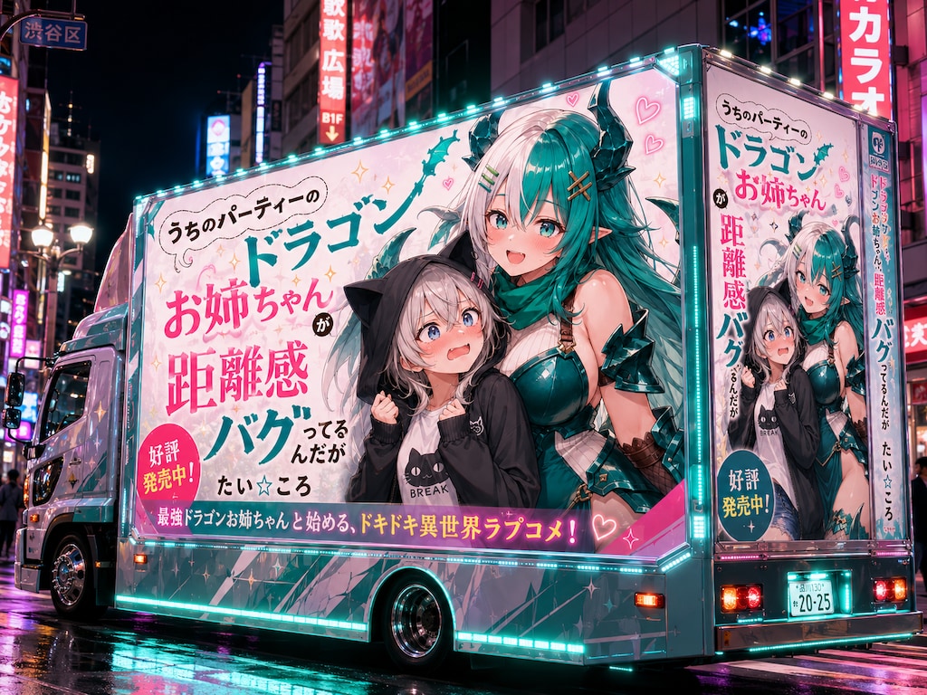 架空ラノベ宣伝アドトラック