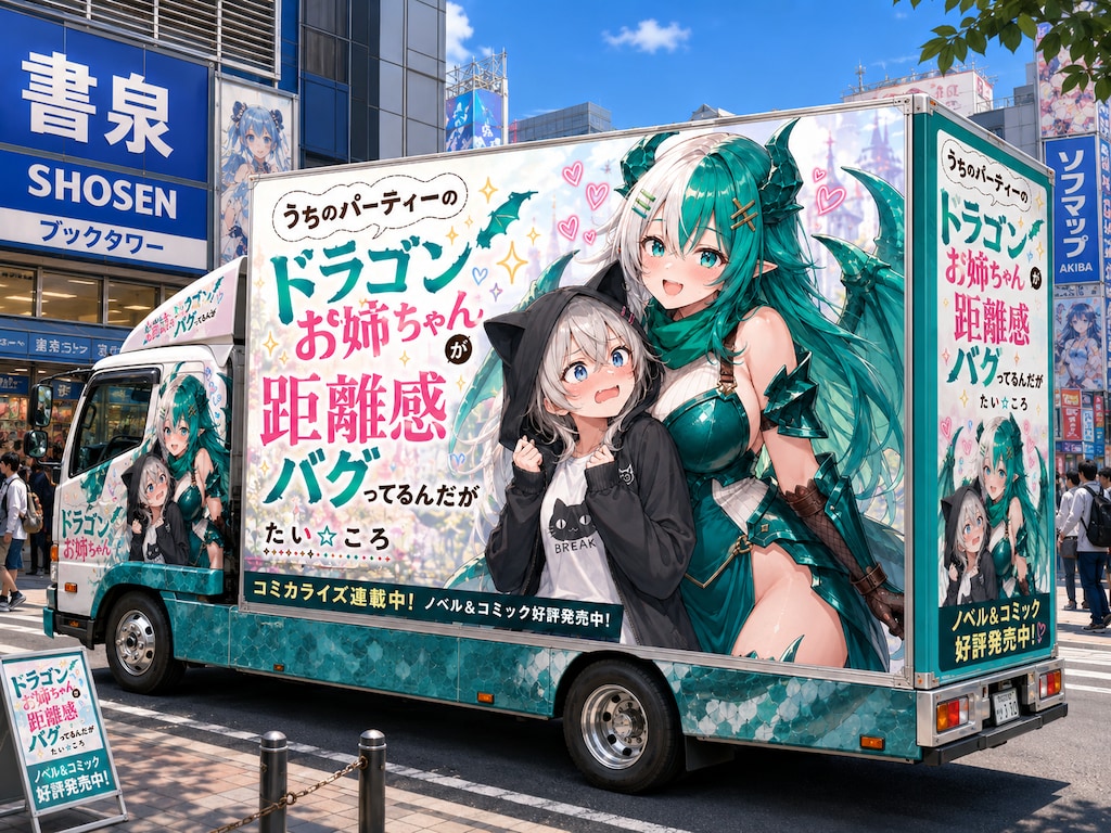 架空ラノベ宣伝アドトラック