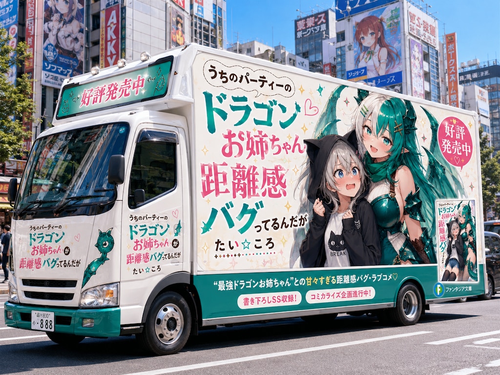 架空ラノベ宣伝アドトラック