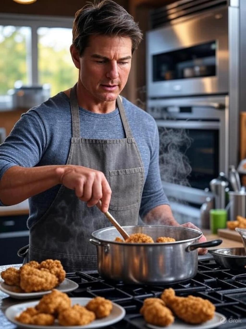 【Grokで生成しな！】調理する俳優達