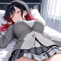 睡眠中の女子 2枚目