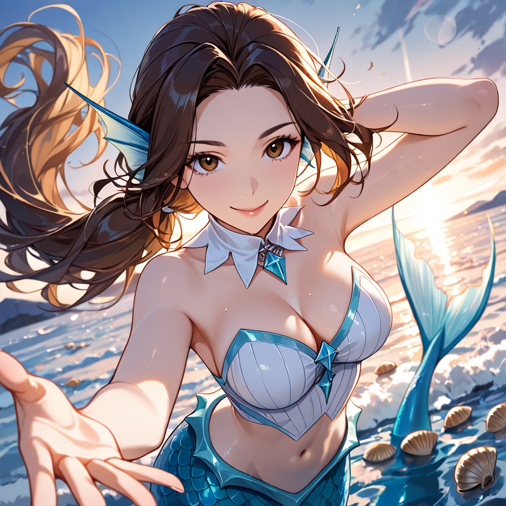 マーメイドのお姉さん♡ | の人気AIイラスト・グラビア