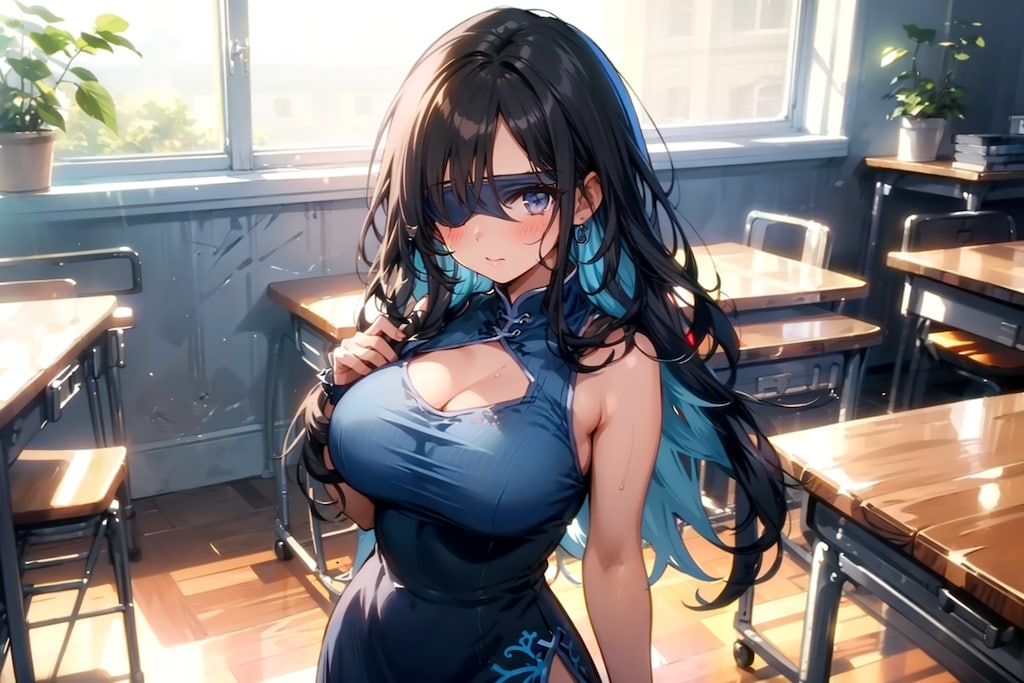 隻眼のチャイナドレス