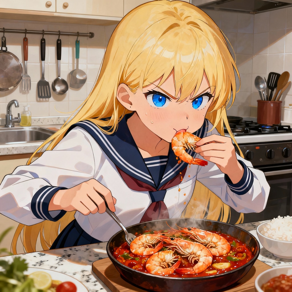 プリプリだエビチリ食べるちちぷいや　弾