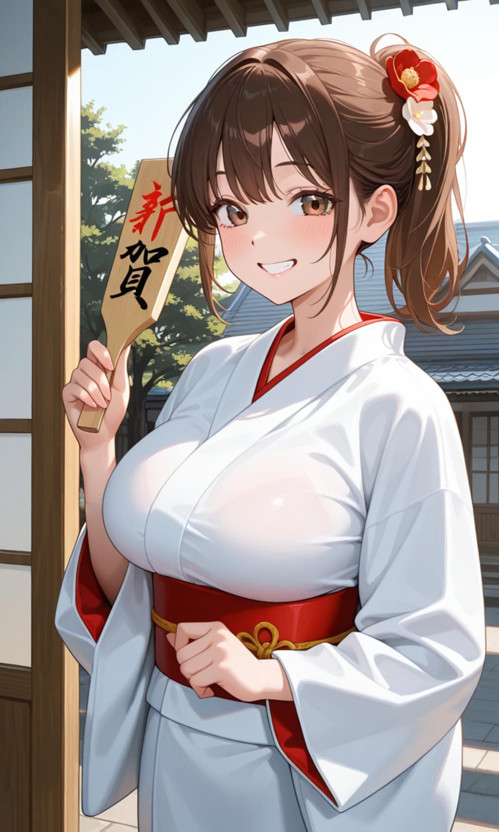 幼馴染が羽子板で勝負をしかけてきた！