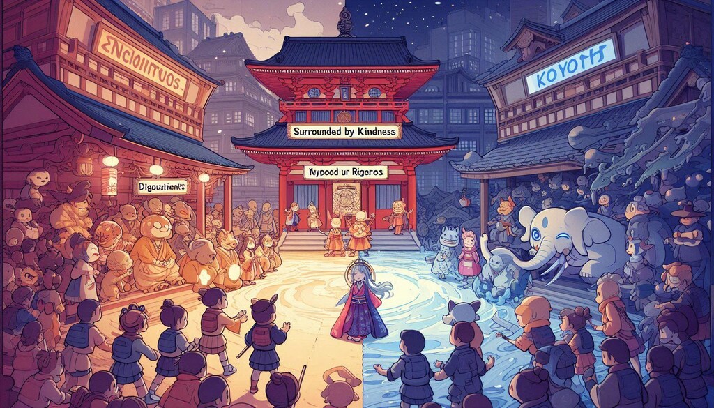 優しさに包まれた奈良　VS　厳しさに包まれた京都