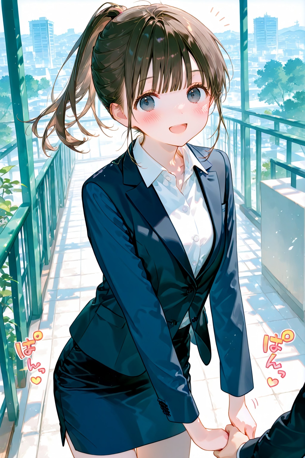 雫ちゃんのスーツ姿、撮影用ｗ・・・たぶんこの子私服でスーツ持ってないｗｗ | の人気AIイラスト・グラビア