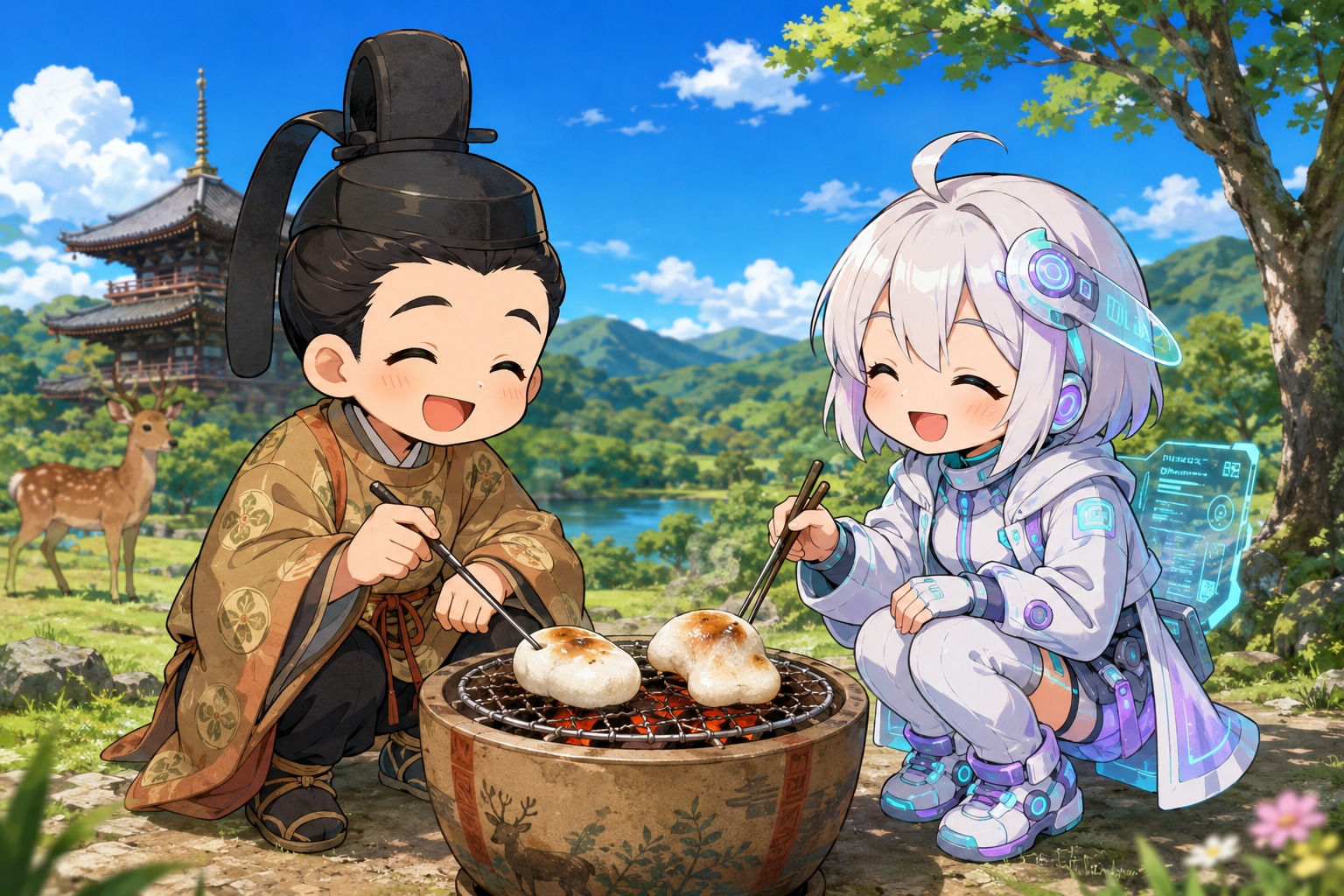 餅を焼く | の人気AIイラスト・グラビア