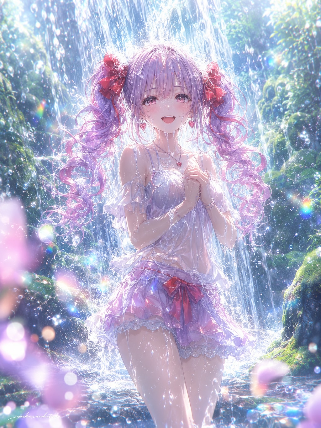滝行女子