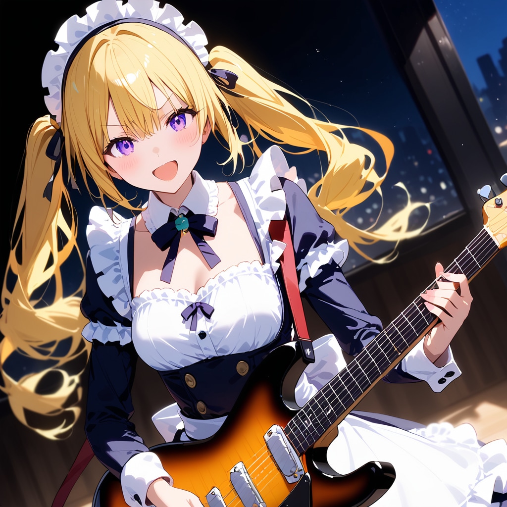 メイドの流しギター