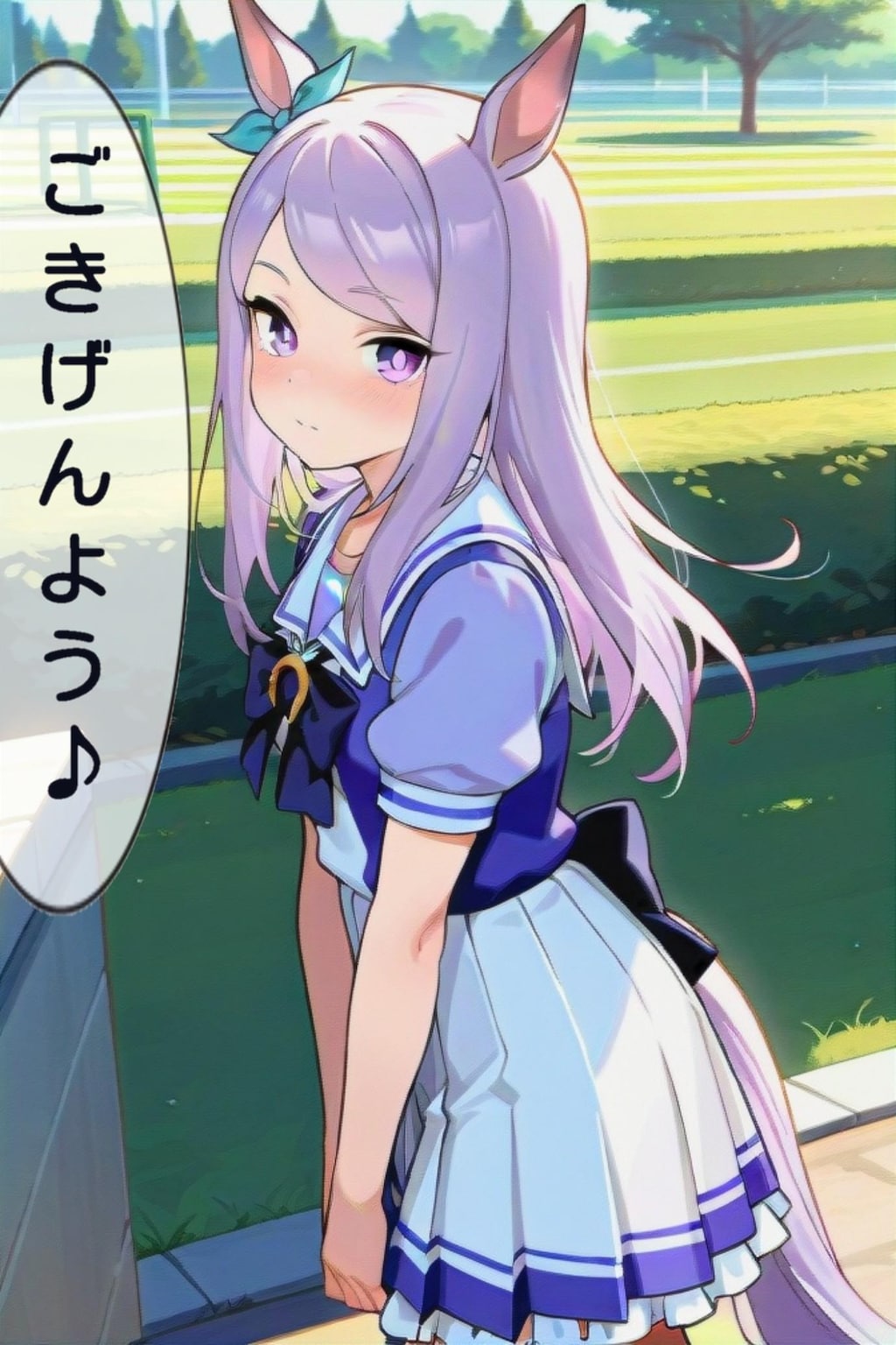 登校中のマックイーン