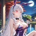 バニーガール衣装のお姫ちん(不足分追加) 2枚目