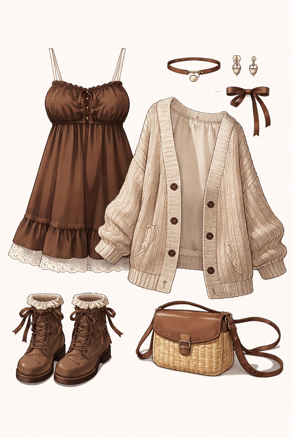 桜咲くキャンプ場のBBQタイム