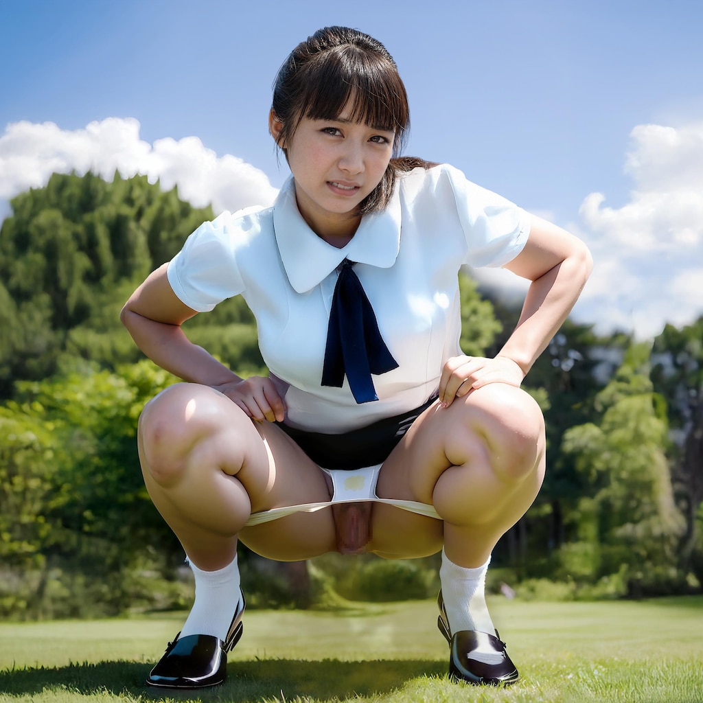 真っ昼間の公園でシュイィィィー＆