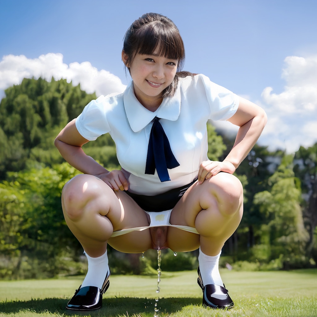 真っ昼間の公園でシュイィィィー＆