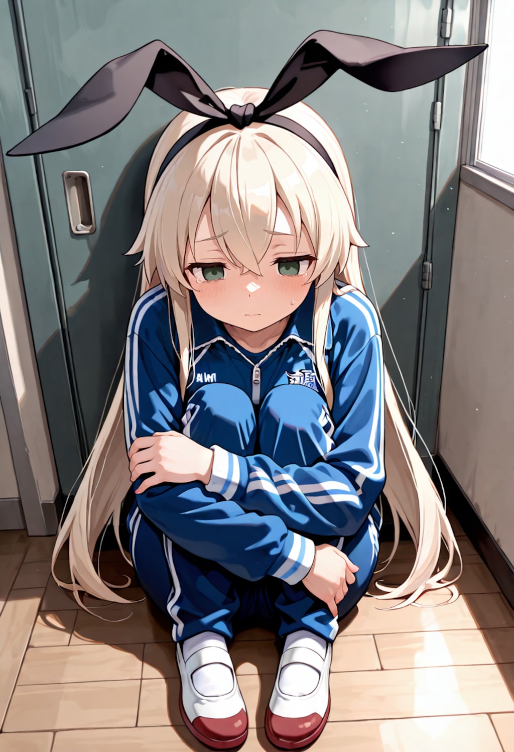 制服ないなった…と落ち込む島風