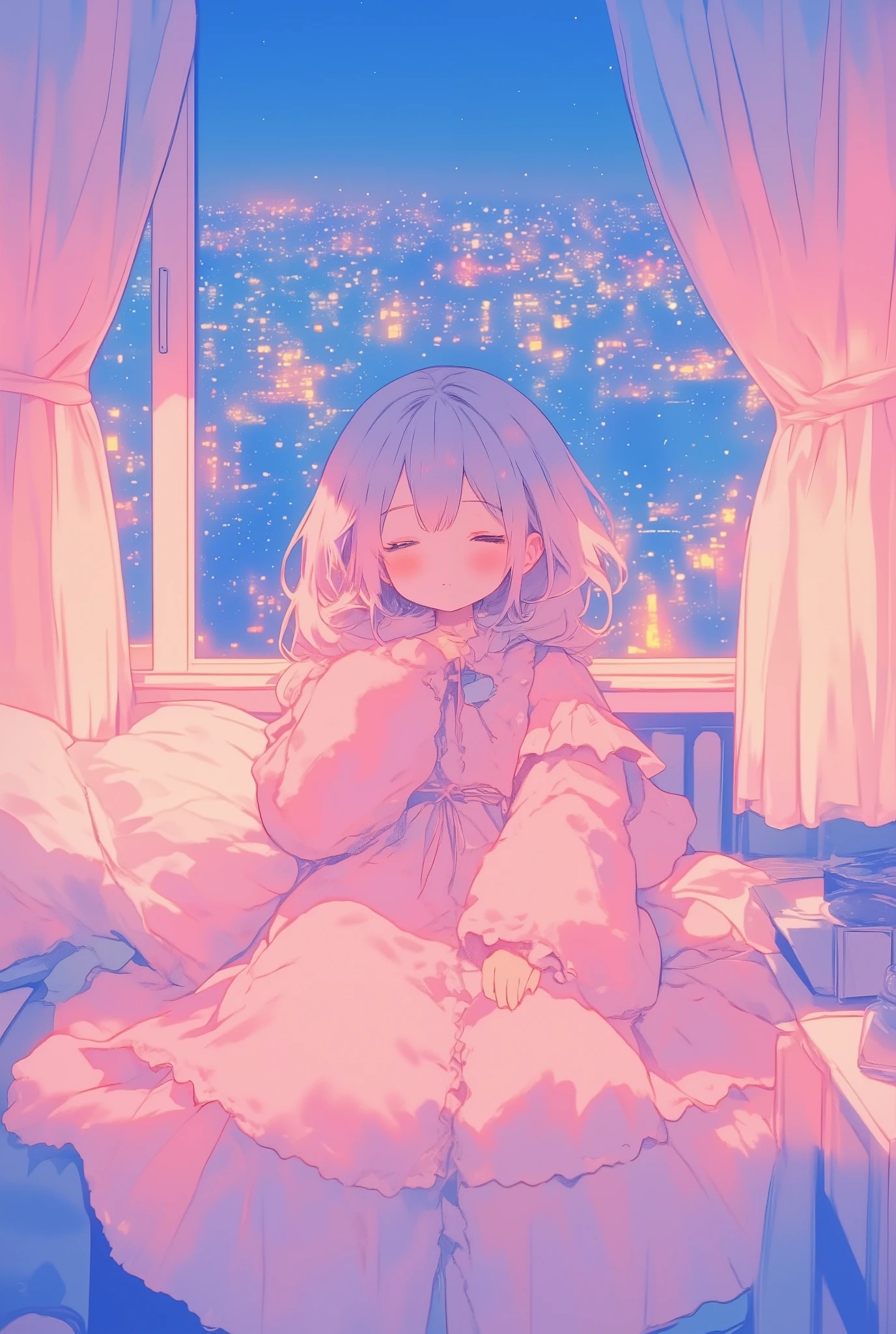 フリフリちゃんのお部屋時間 | の人気AIイラスト・グラビア