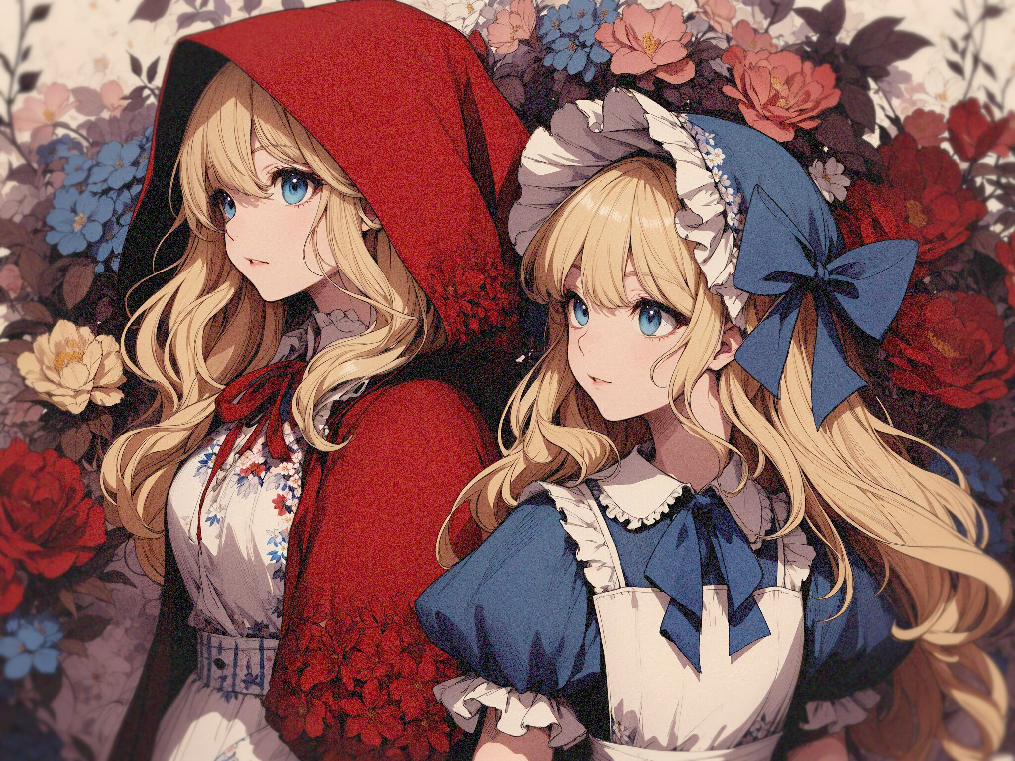 Little Red Riding Hood and Alice | の人気AIイラスト・グラビア