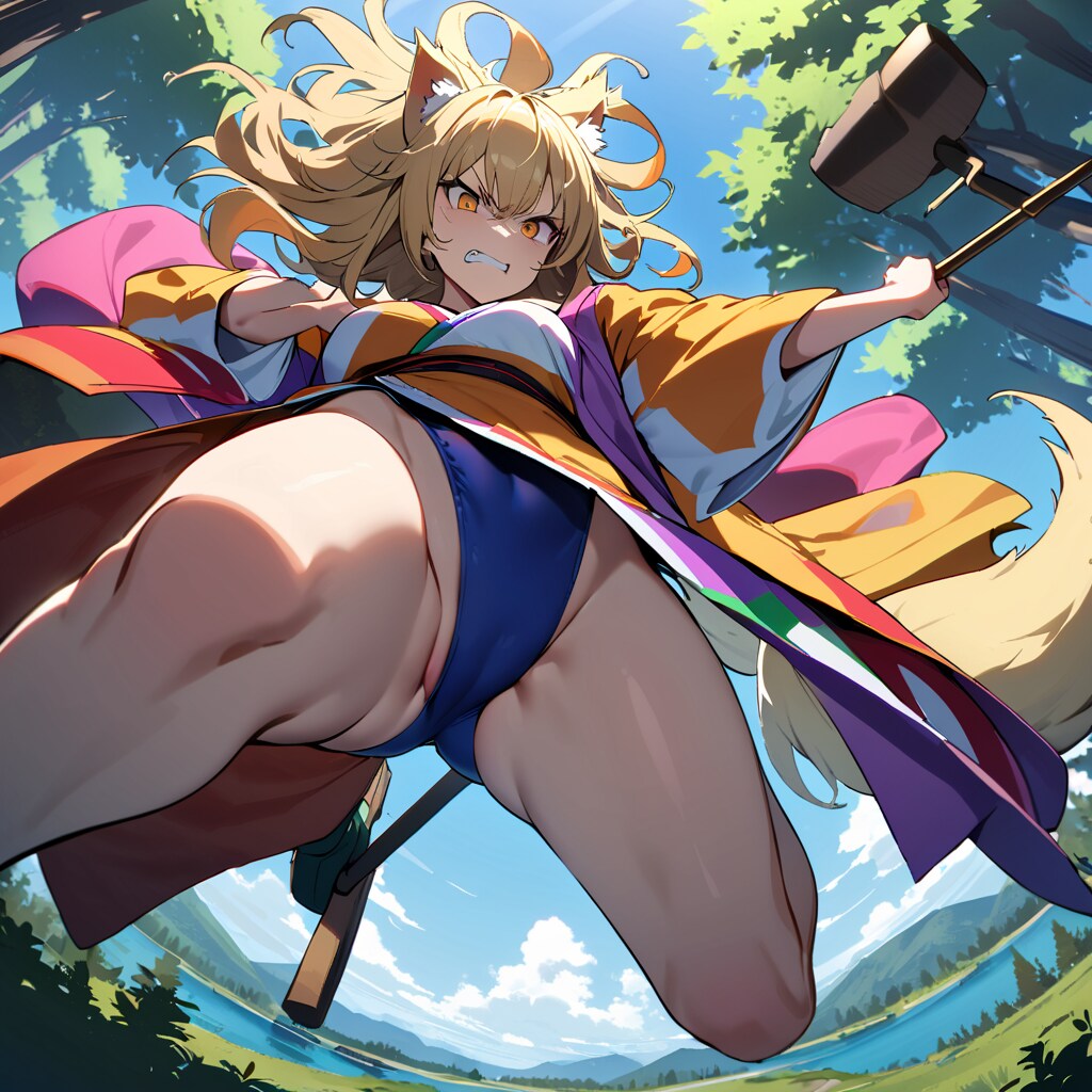 跳躍、一撃（SDXL animagineXL3.1）