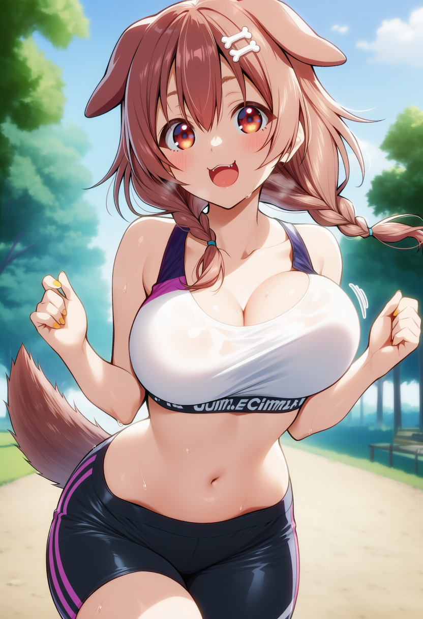 ランニング（戌神ころね）