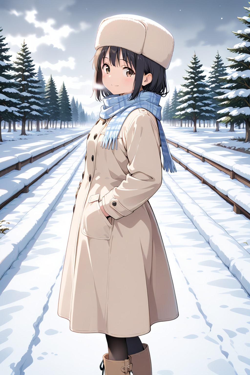 雪国の少女