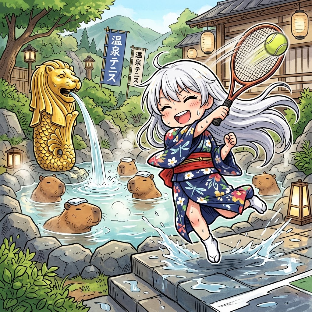 カピバラと白髪ちゃん | の人気AIイラスト・グラビア