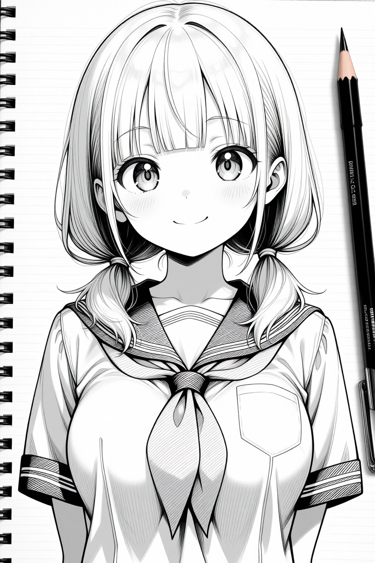 鉛筆画