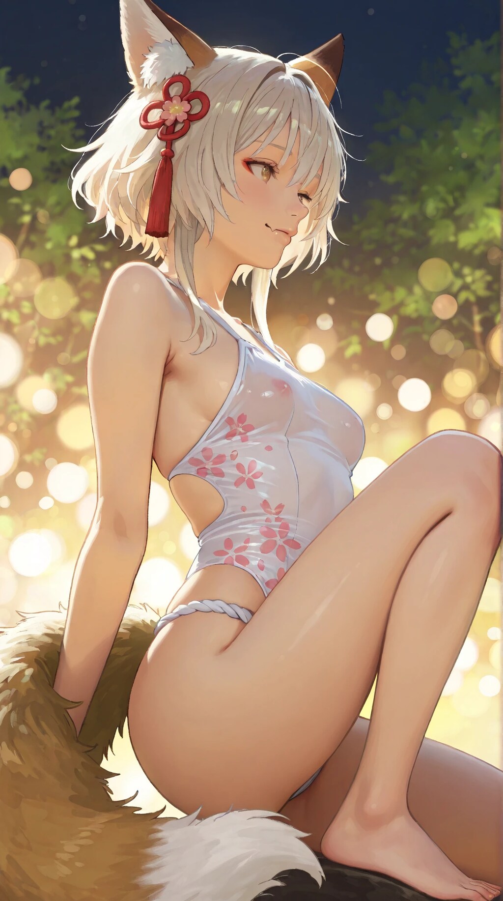 琴葉の透けっちゃったワンピース水着