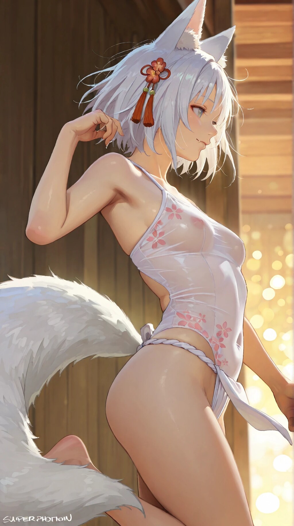 琴葉の透けっちゃったワンピース水着