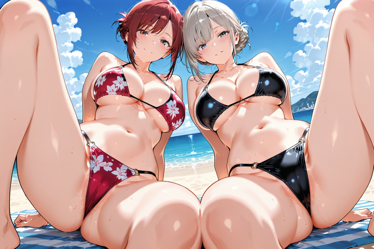 水着開脚グラビア