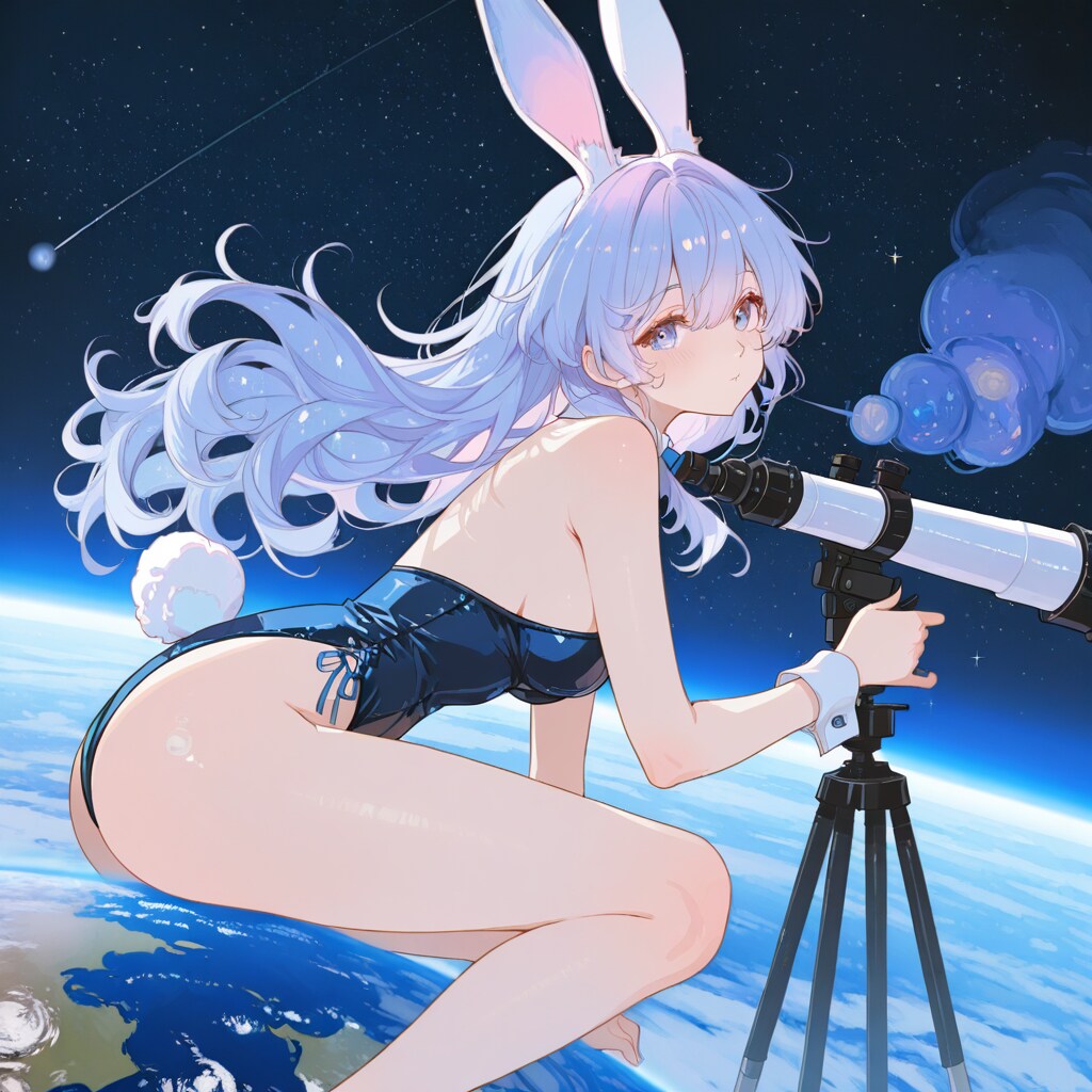 apricotで宇宙空間バニーガール260704