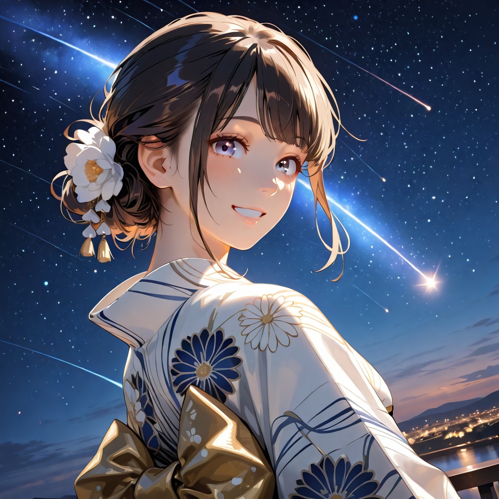 君と流れ星♡ | の人気AIイラスト・グラビア