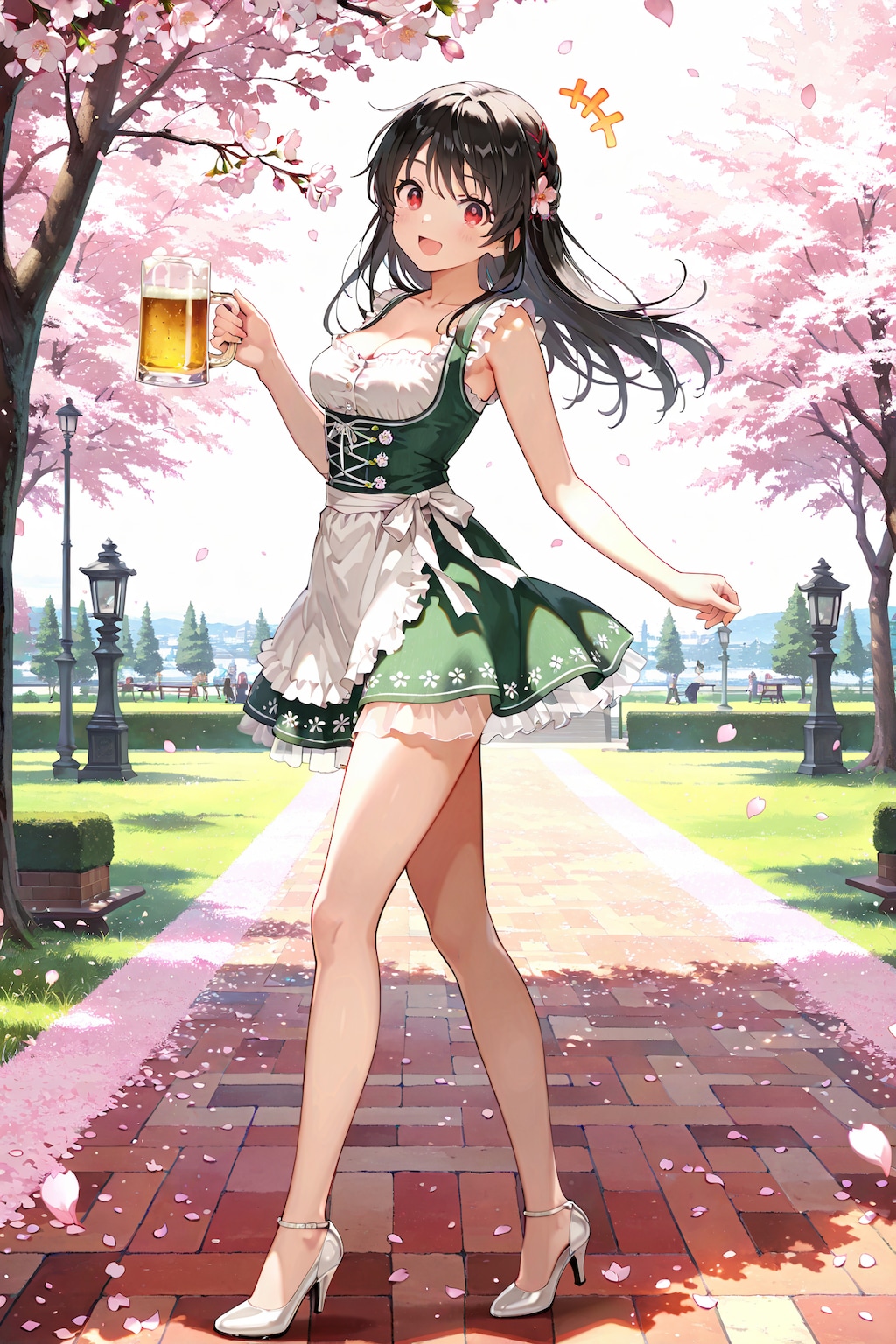 ディアンドル衣装のリナちゃん