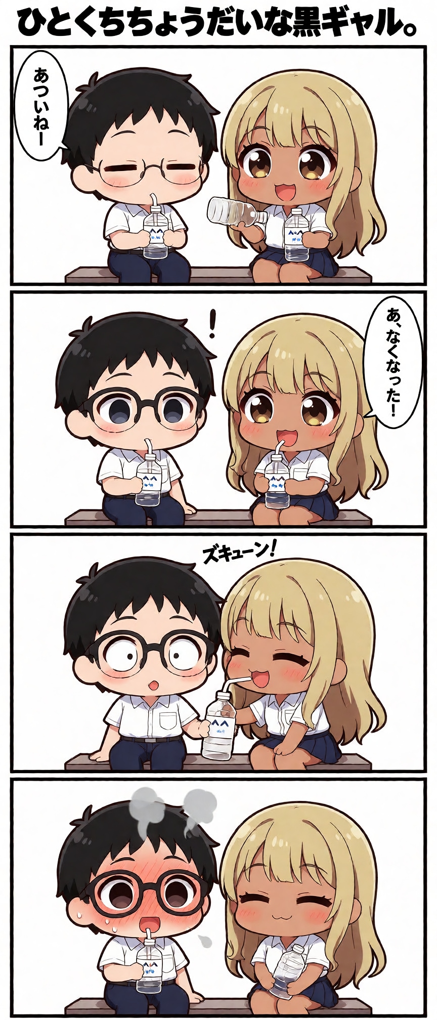 ひとくちちょうだいな黒ギャル。