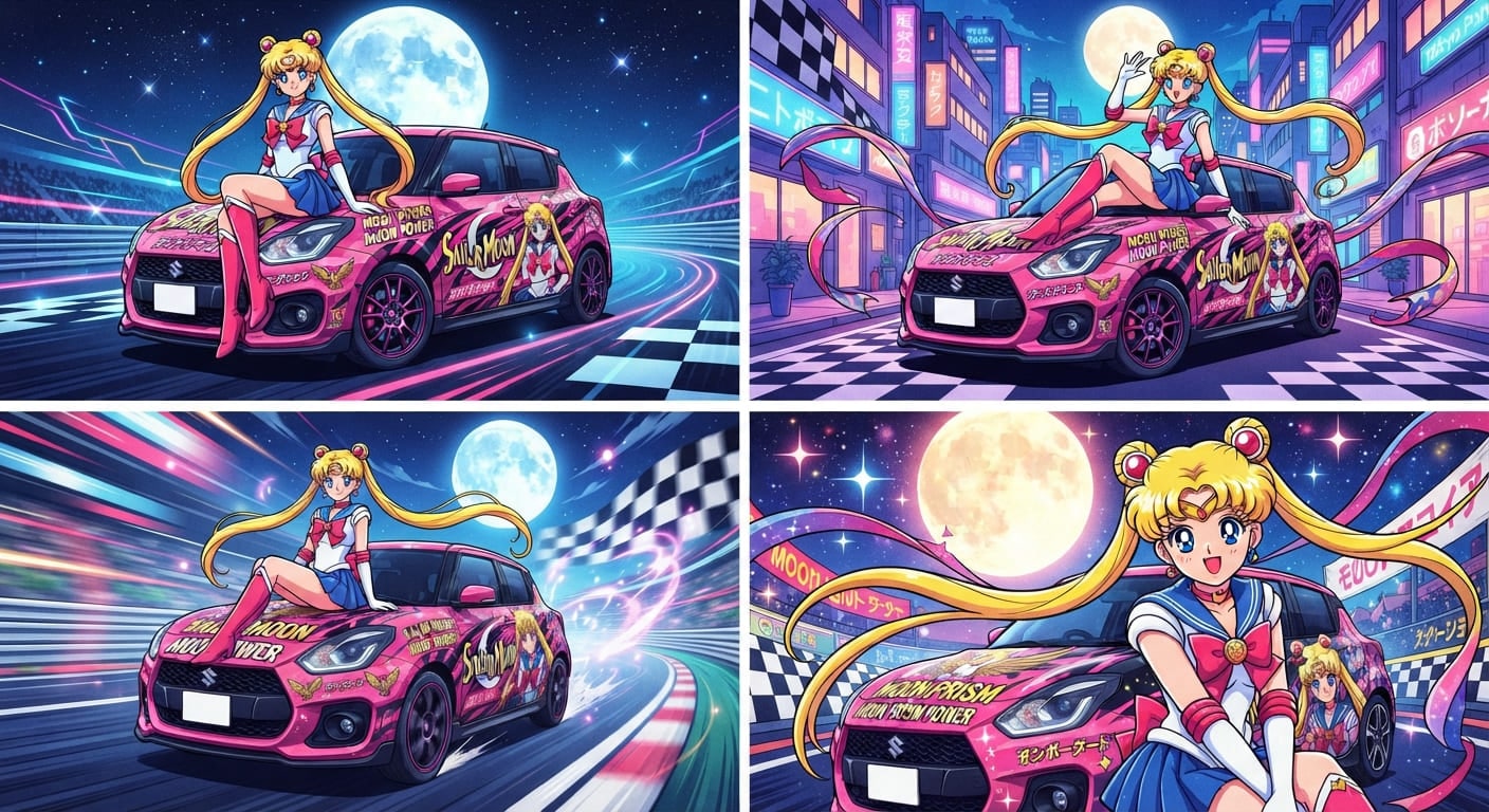 セーラームーンとスイフトスポーツ | の人気AIイラスト・グラビア