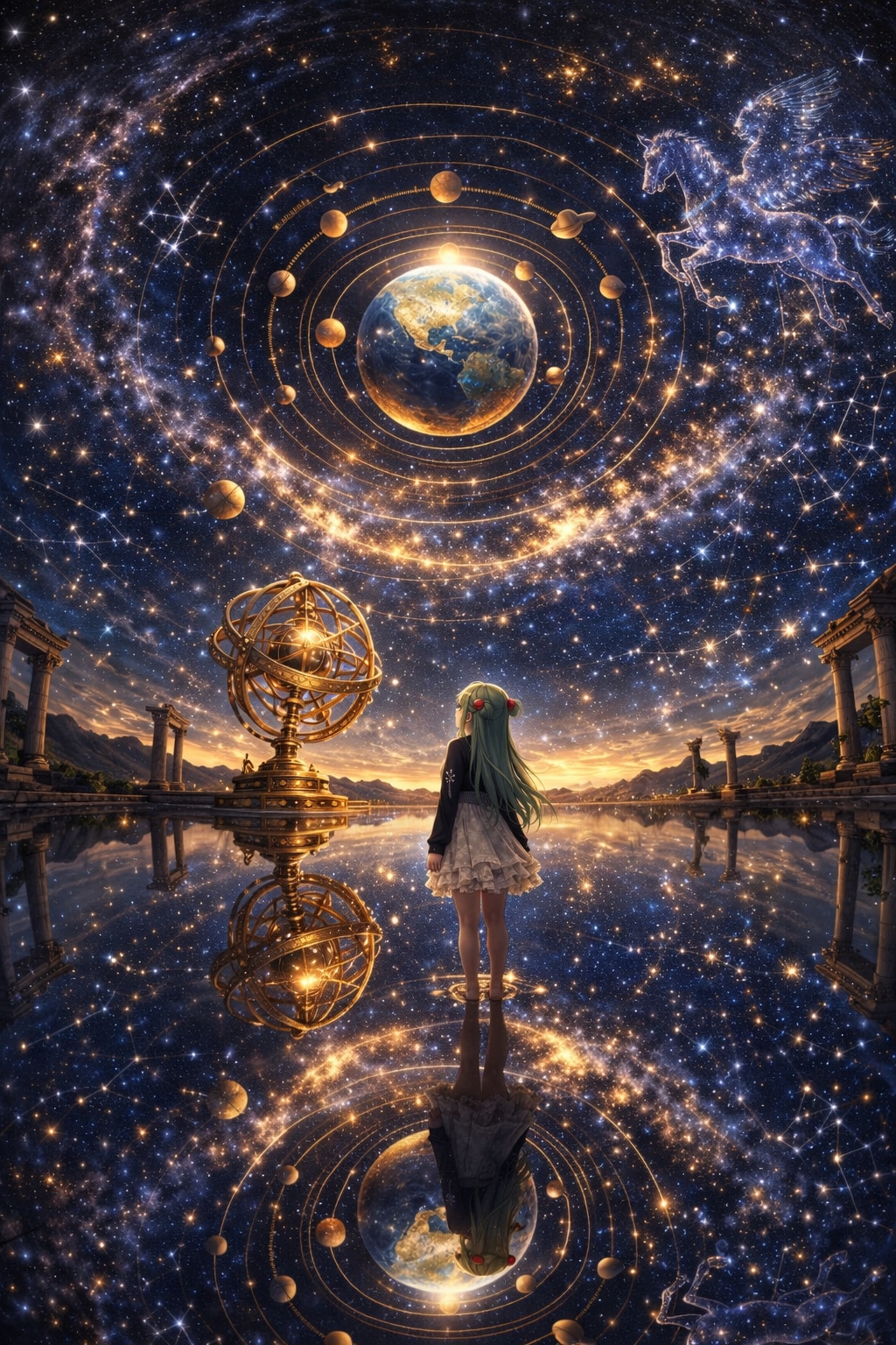 天球のドームに包まれて | の人気AIイラスト・グラビア