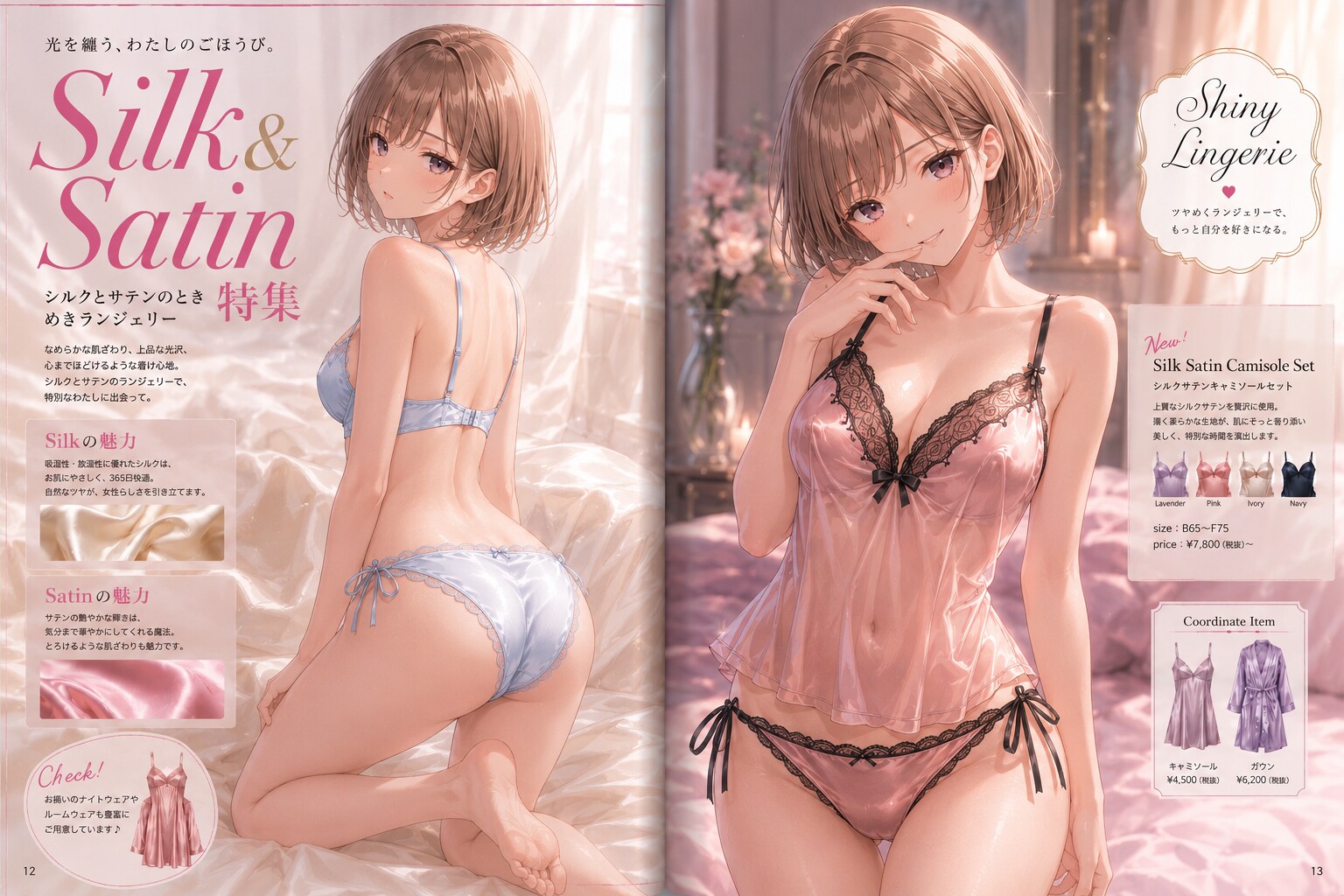 シルク＆サテンの魅力