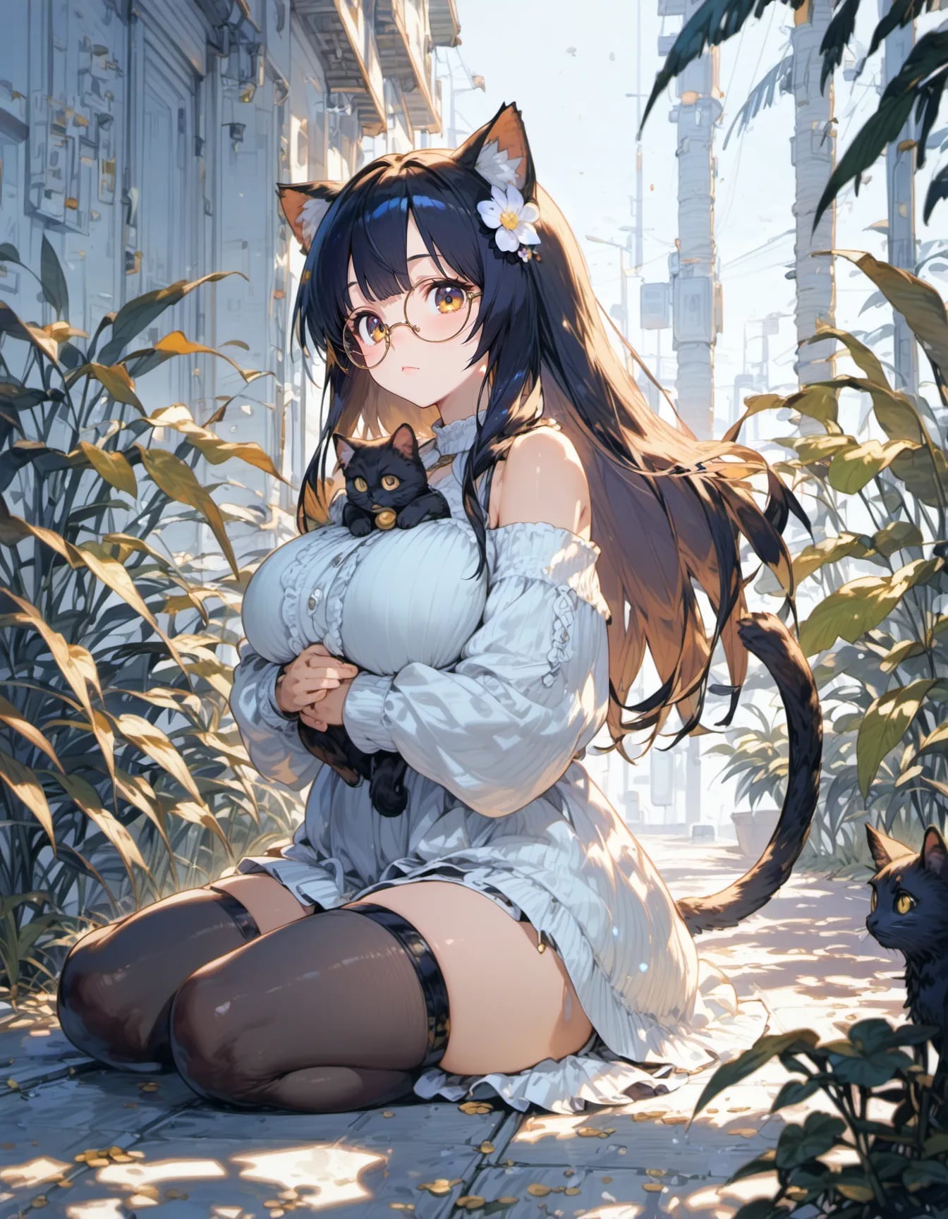 Garden of the Black Cats | の人気AIイラスト・グラビア