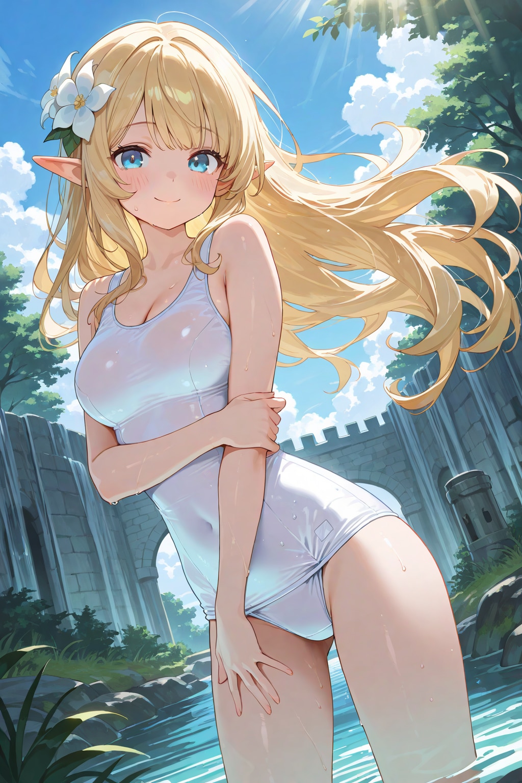 スク水エルフさん