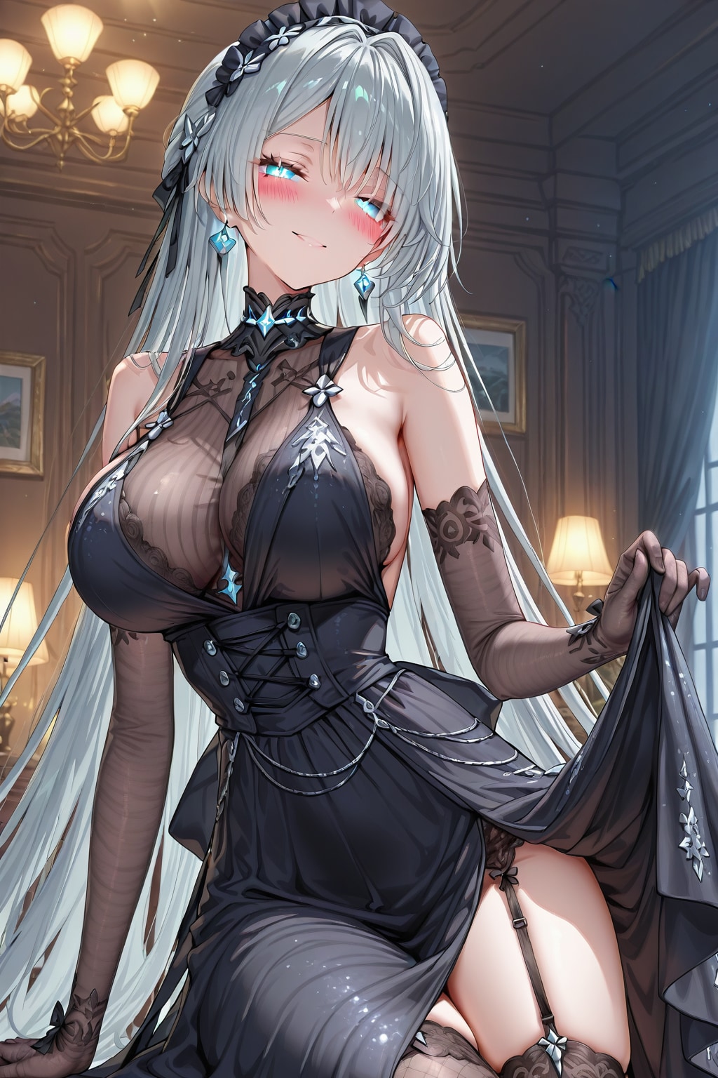 黒が似合うメイド