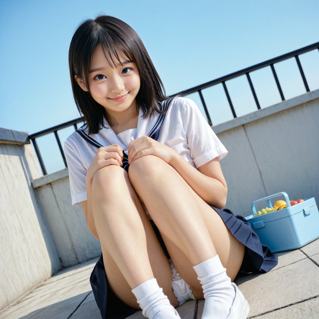 お昼休みの屋上