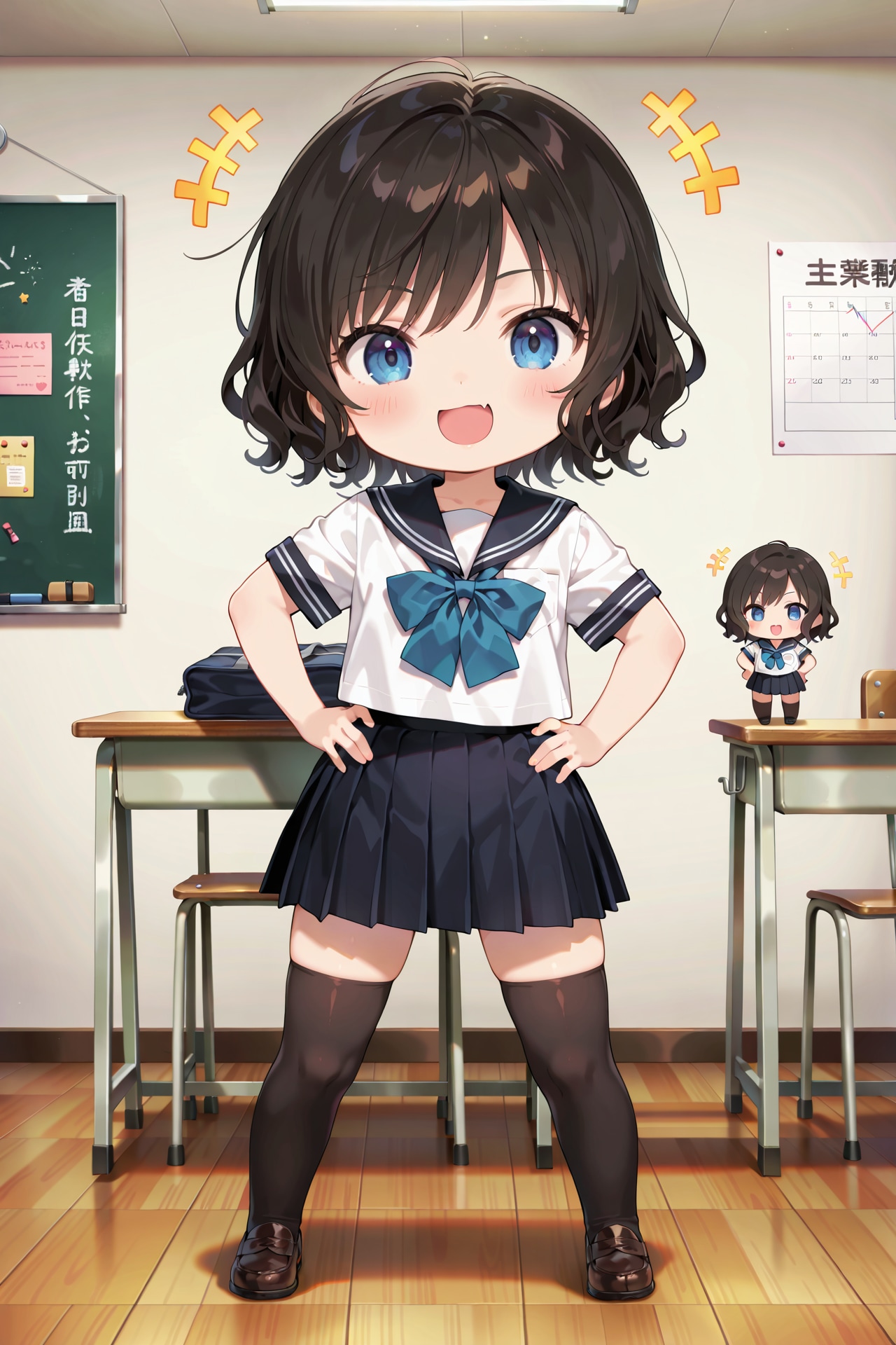 制服ちびキャラデイズ Z514 | の人気AIイラスト・グラビア