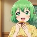 ちよるちゃんに任意焼きを食べてもらいました 3枚目