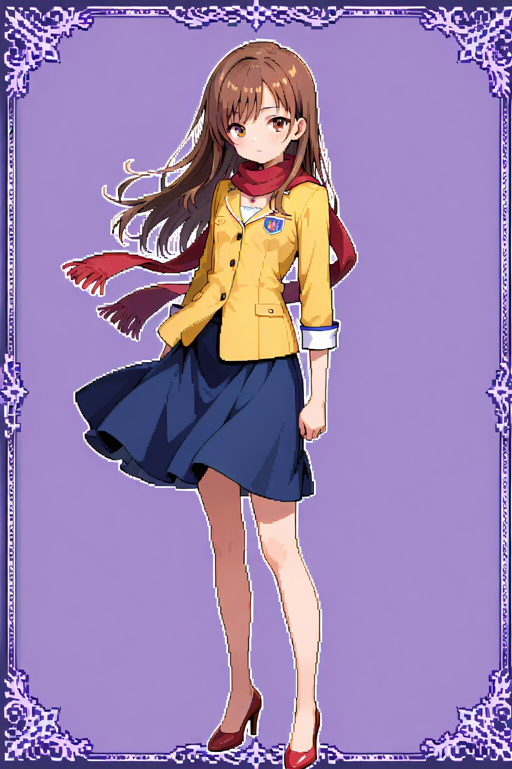 茶髪ロングJK【私服 Pixel Art】 | の人気AIイラスト・グラビア