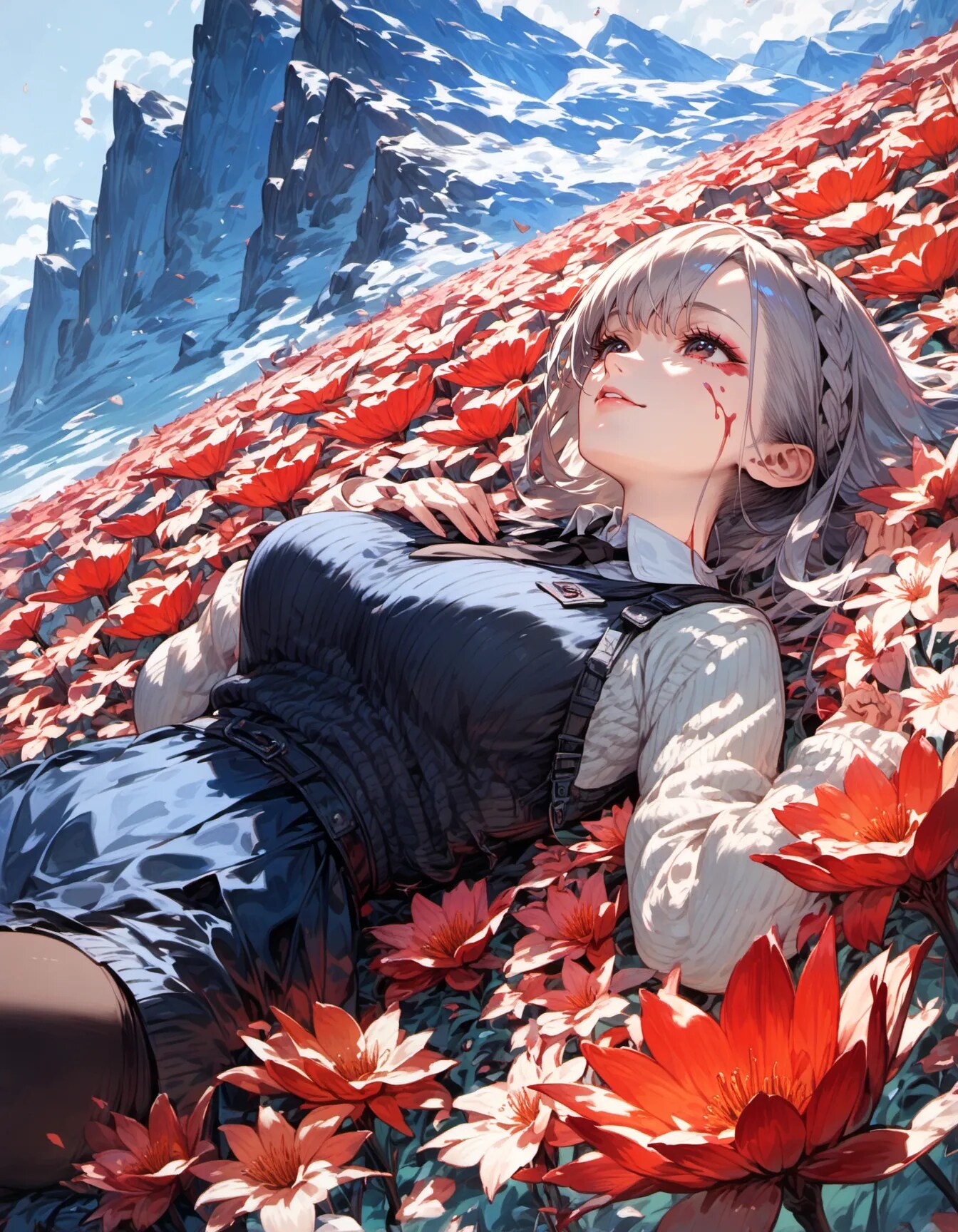 Smile Amidst the Scarlet | の人気AIイラスト・グラビア